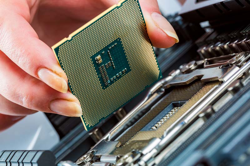 Modern processor and motherboard for a home computer